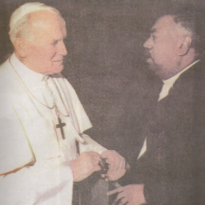 Dr. Jayasuriya, papež Jan Pavel II.